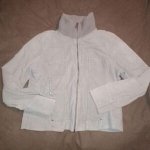 Women's White Corduroy Jacket